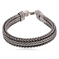 Silver designer bracelet
