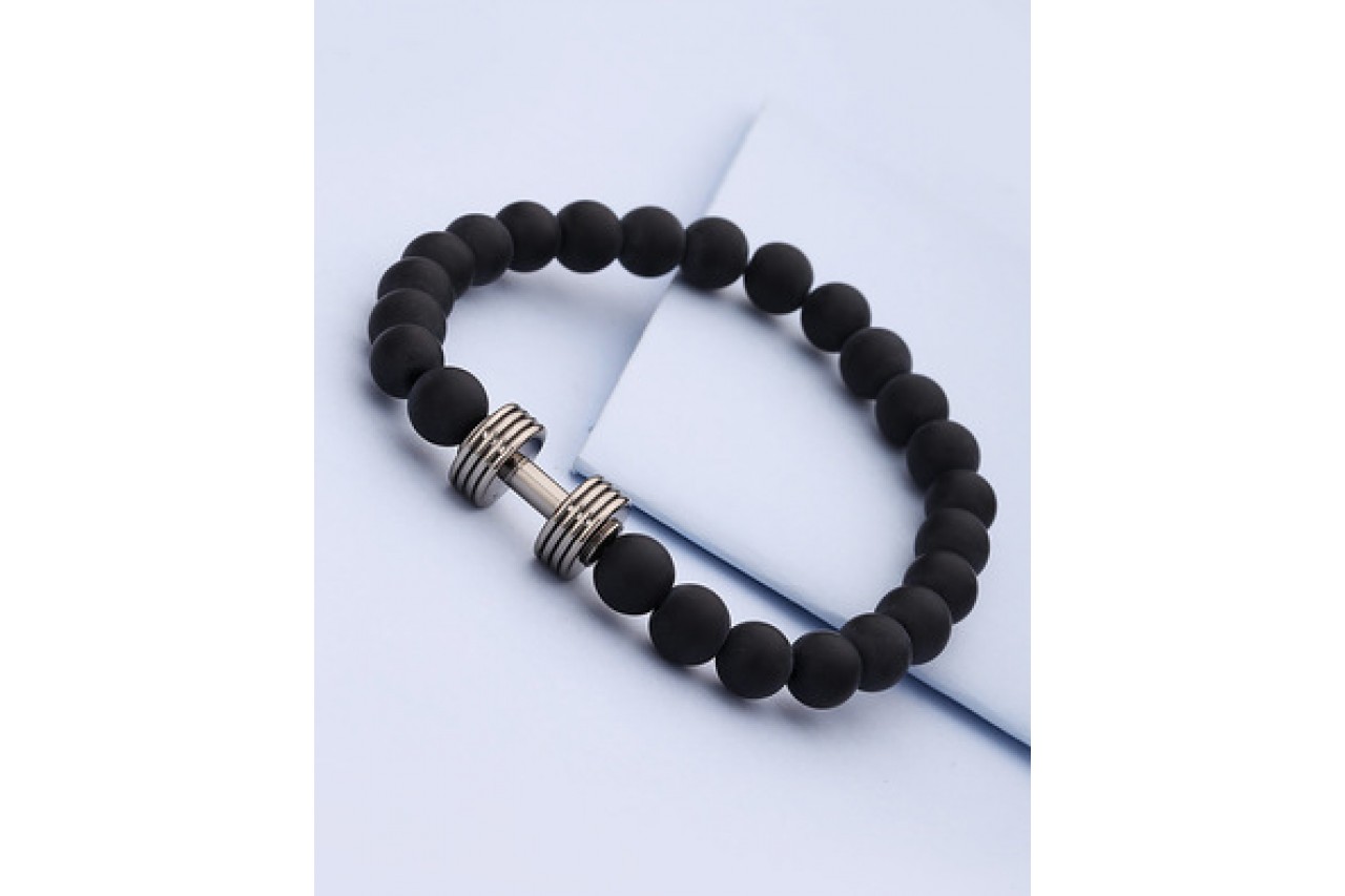 Cool stacked beads bracelet