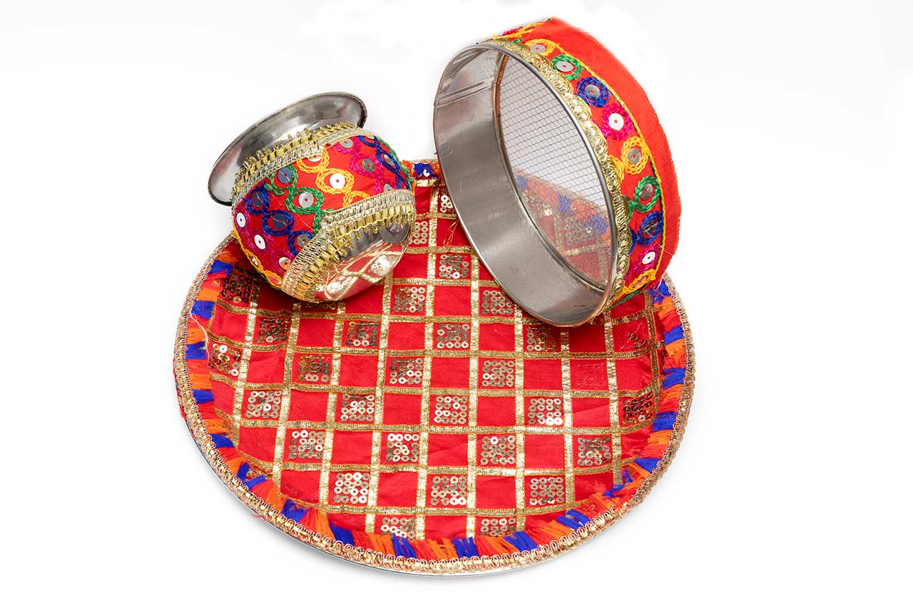 Fulkari Karwa Thali