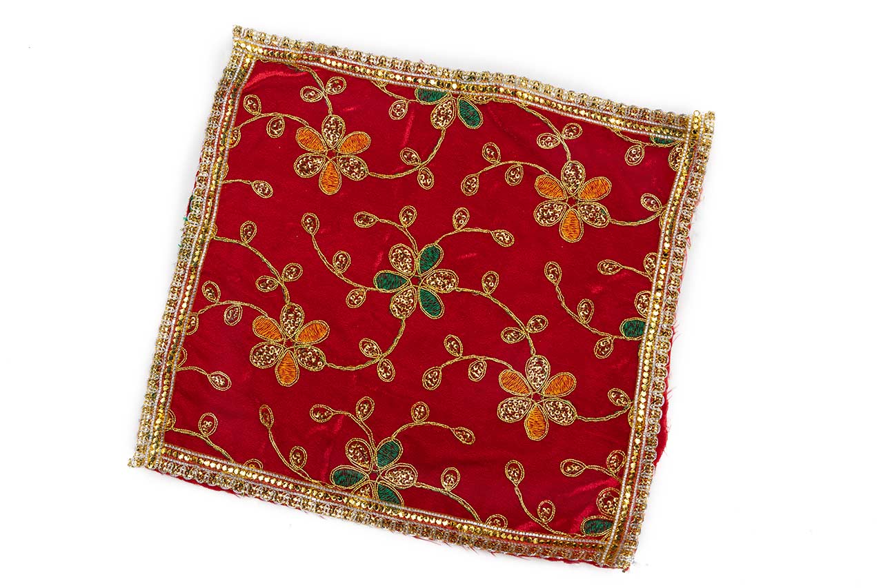 Velvet finish Pooja chunri
