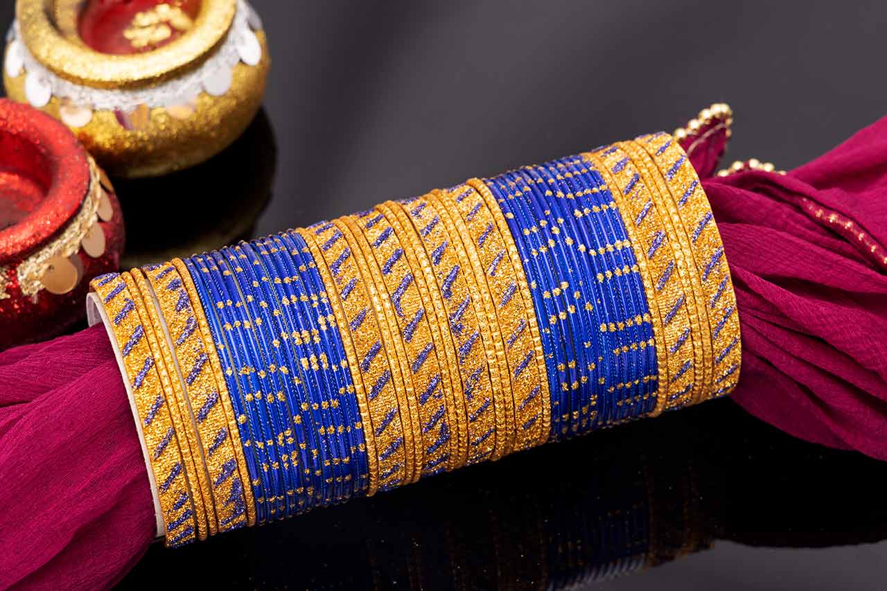 Blue bangle set