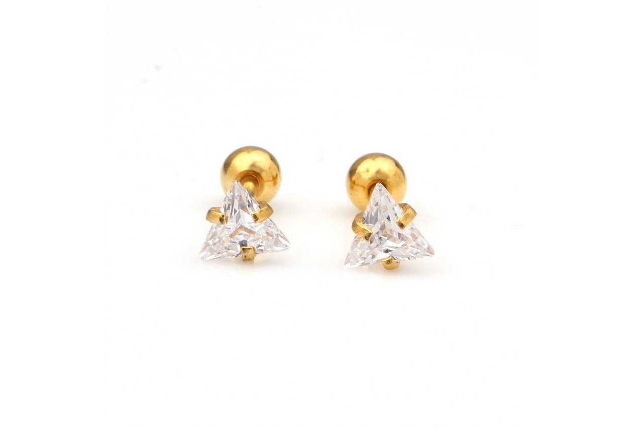 Diamond Pattern Designer Studs