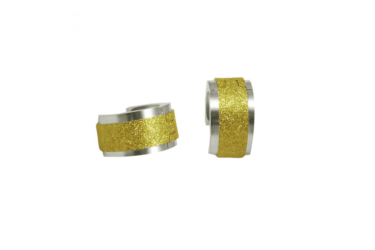 Sand Sparkle Hoop Earrings