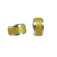 Sand Sparkle Hoop Earrings