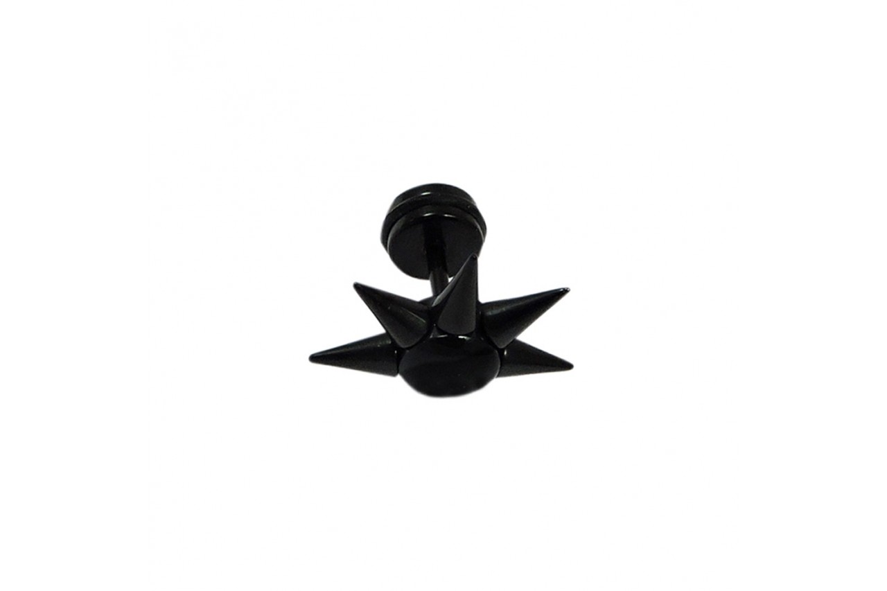 Half Star Black Studs 
