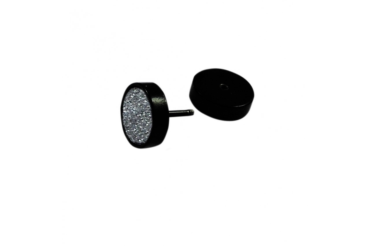 Sand sparkle Black Studs 