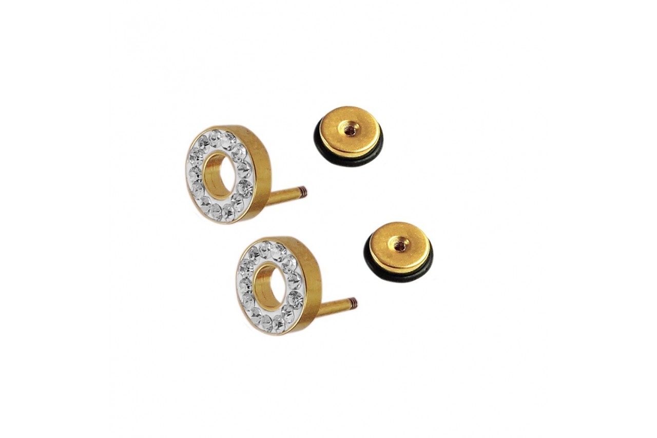 Round Crystal Studs 
