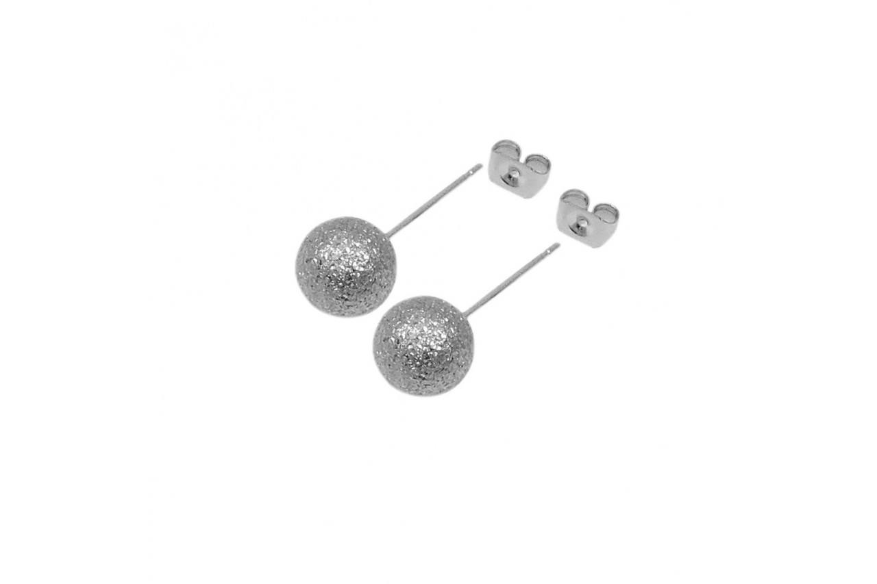  Silver Round Ball Studs