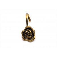 Rose pattern clip-on Nose Pin