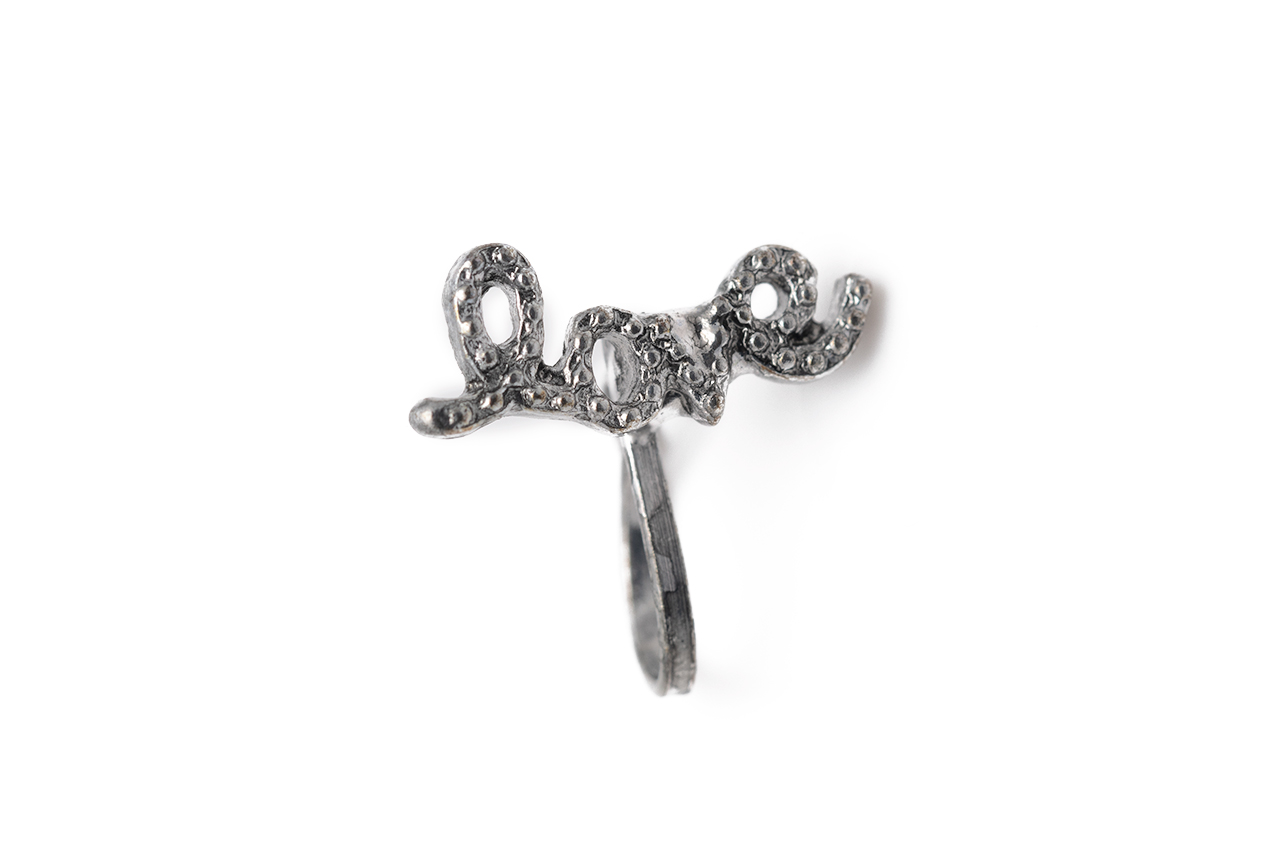 Love alphabet  Nose Pin