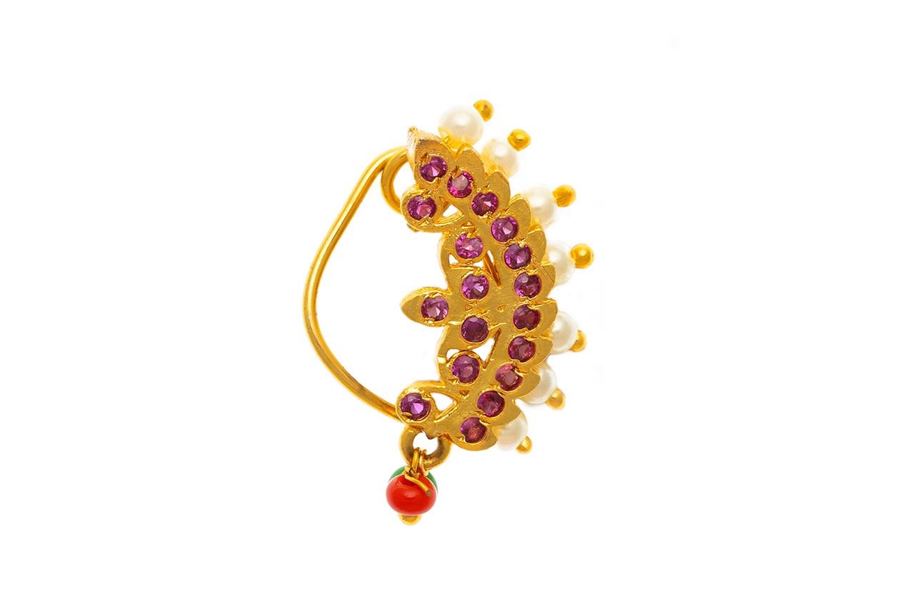 Maharashtrian Clip on Nose Pin