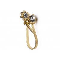 Stunning Dual Flower Nose Pin