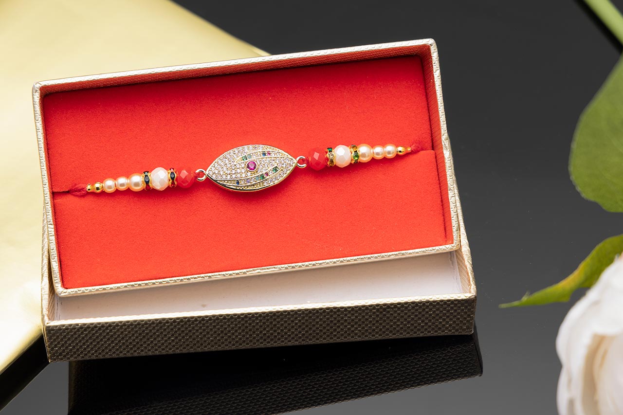 Elegant American Diamond Rakhi