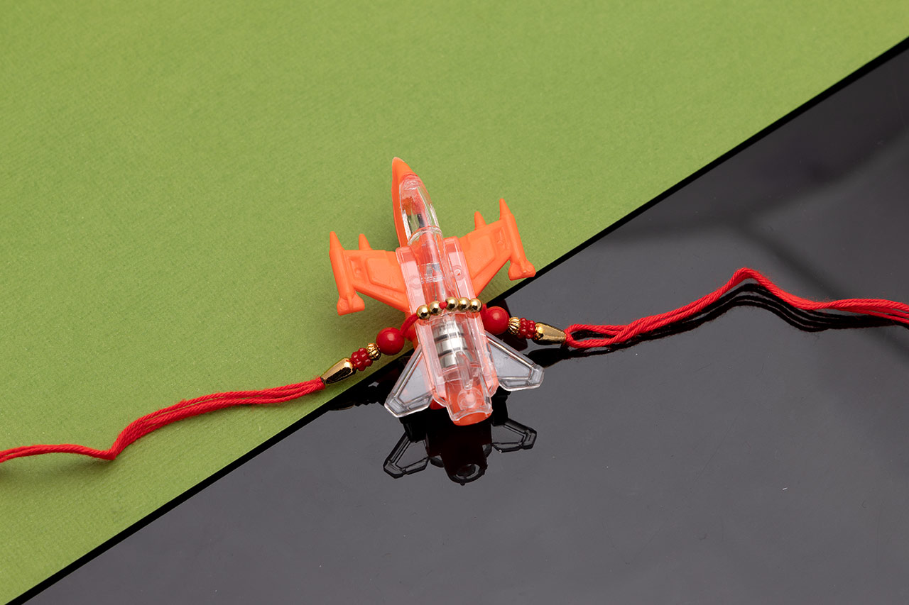 Aeroplan lighting kids Rakhi (3 colours)