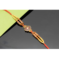 Graceful Minakari work Rakhi