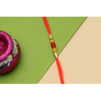 Red Yellow Thread Rakhi