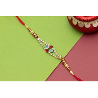 Pretty CZ stone Rakhi