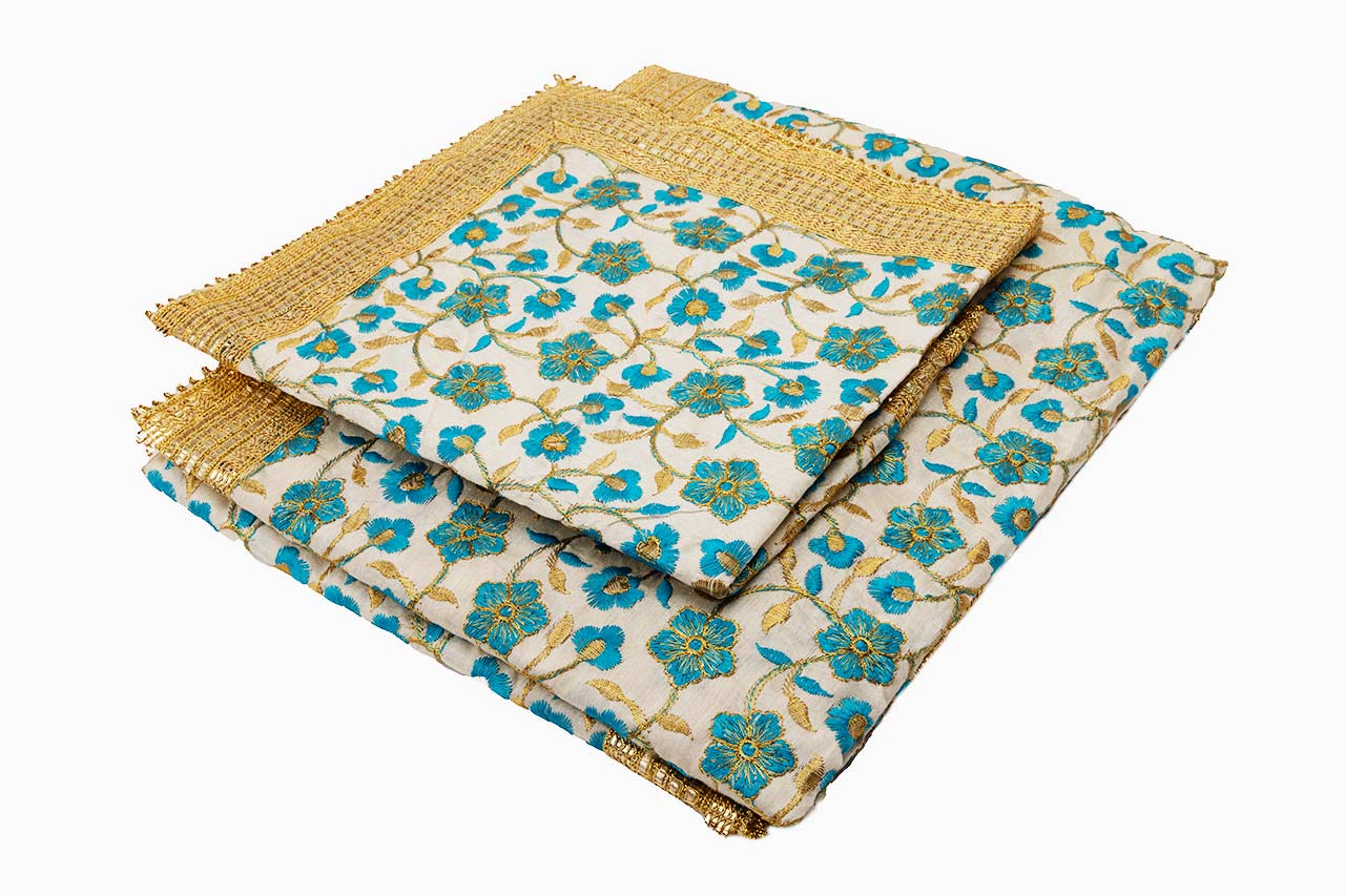 Sky Floral Double Rumala Sahib