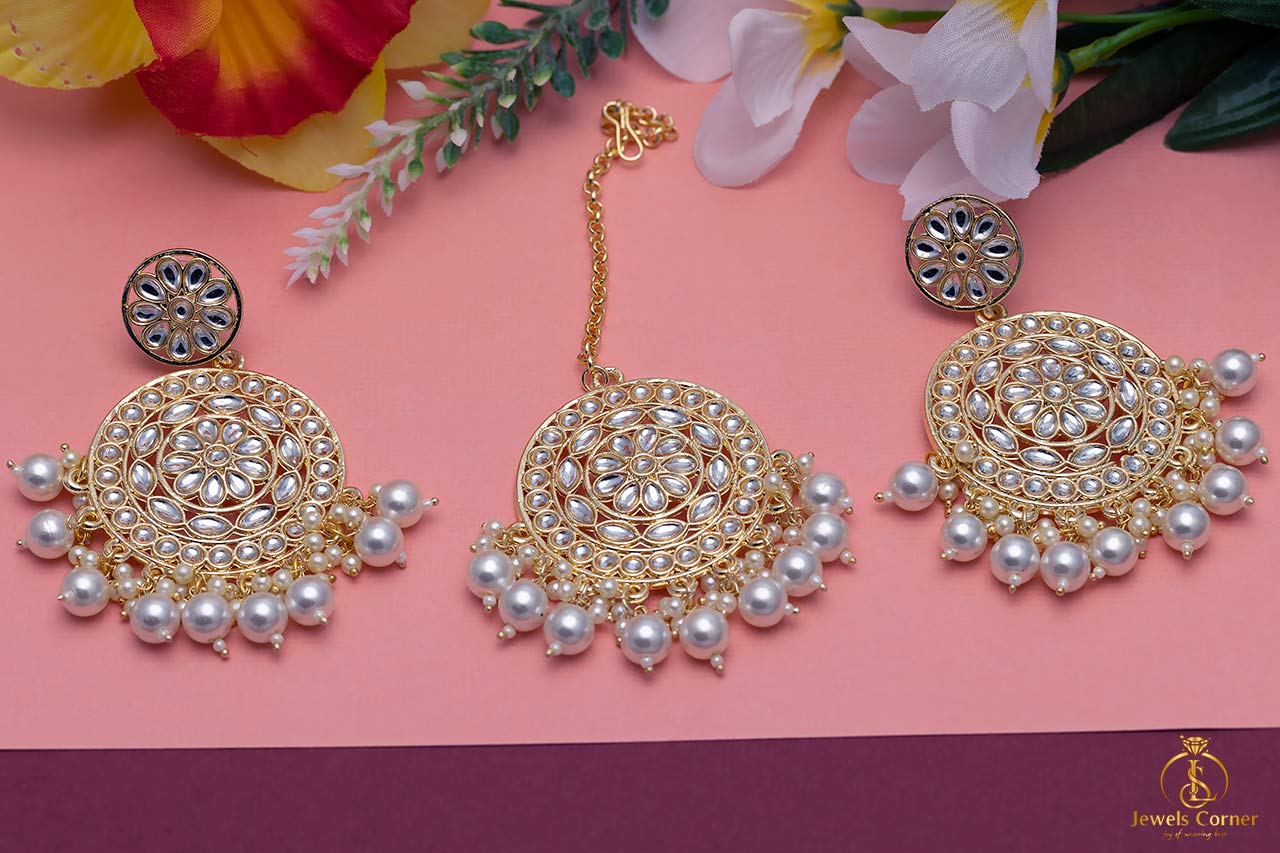 Oval Tikka with Earring Set
