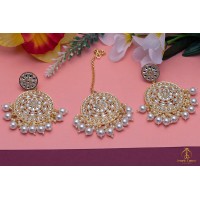 Oval Tikka with Earring Set