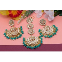 Polki tikka earring set