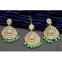 Elegant tikka earring set (3 colours)