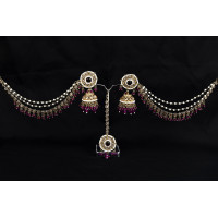 Astonishing Earring tikka with Sahara