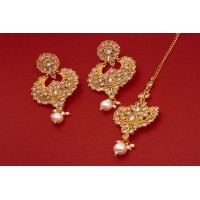 Kundan Tikka Earring Set