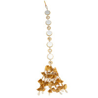 Golden tail paranda with mirror work