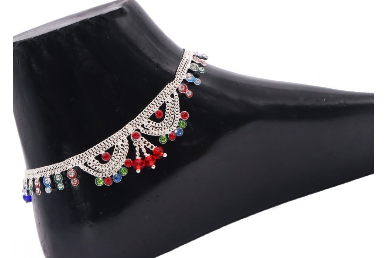 Rich look Silver Anklets 