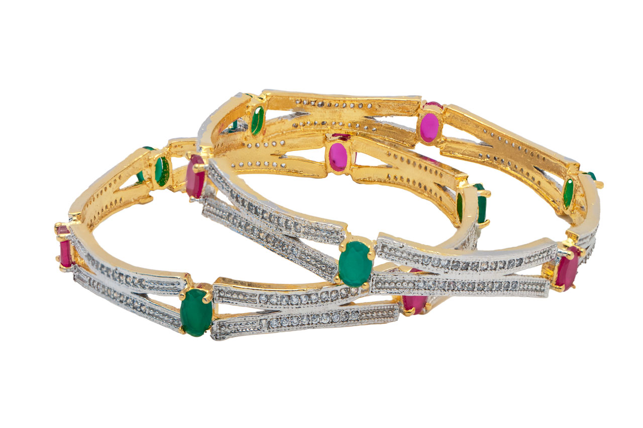 AD studded bangles 