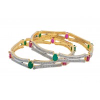 AD studded bangles 