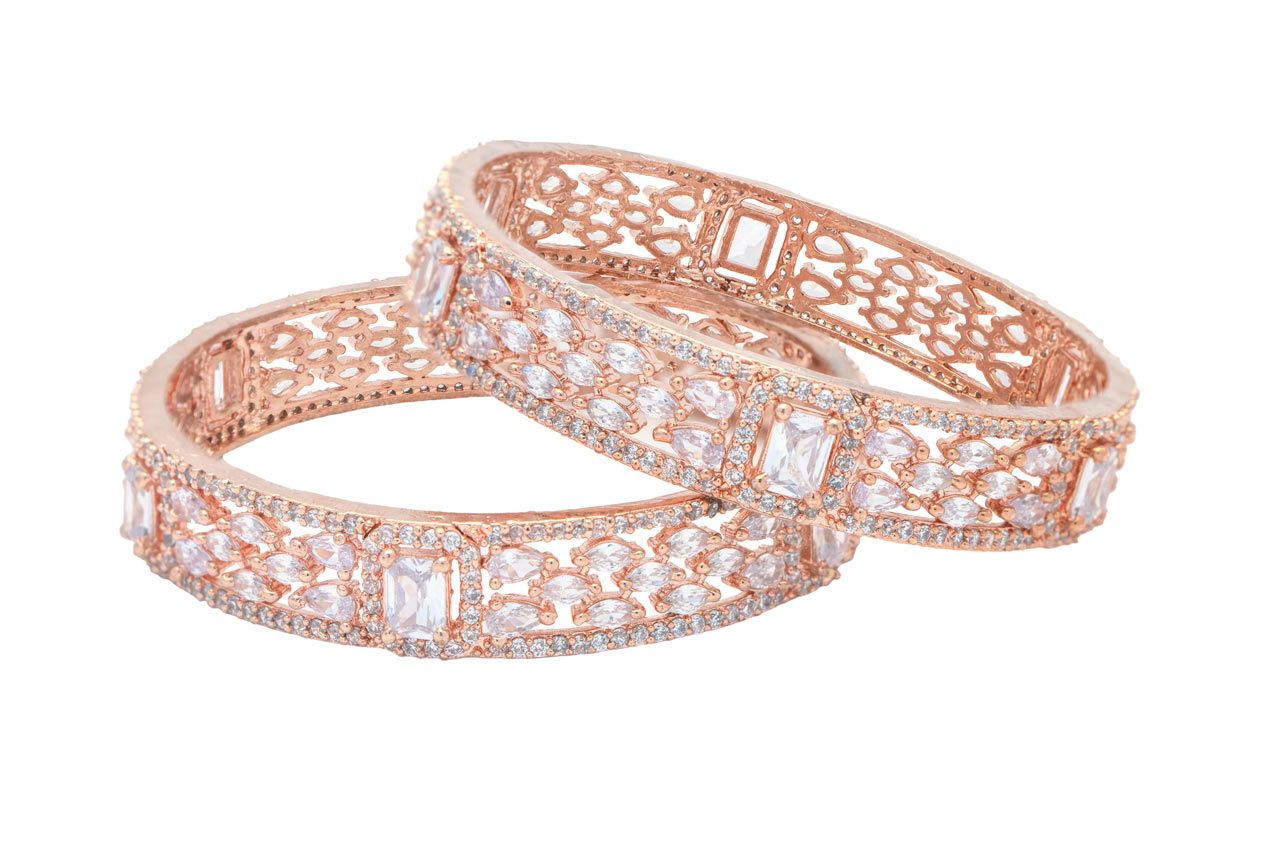  AD and CZ sparkling bangles