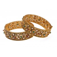  golden color screw bangles