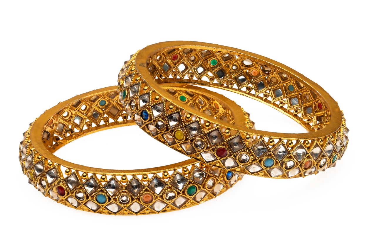 Beautiful multicolor stone bangles