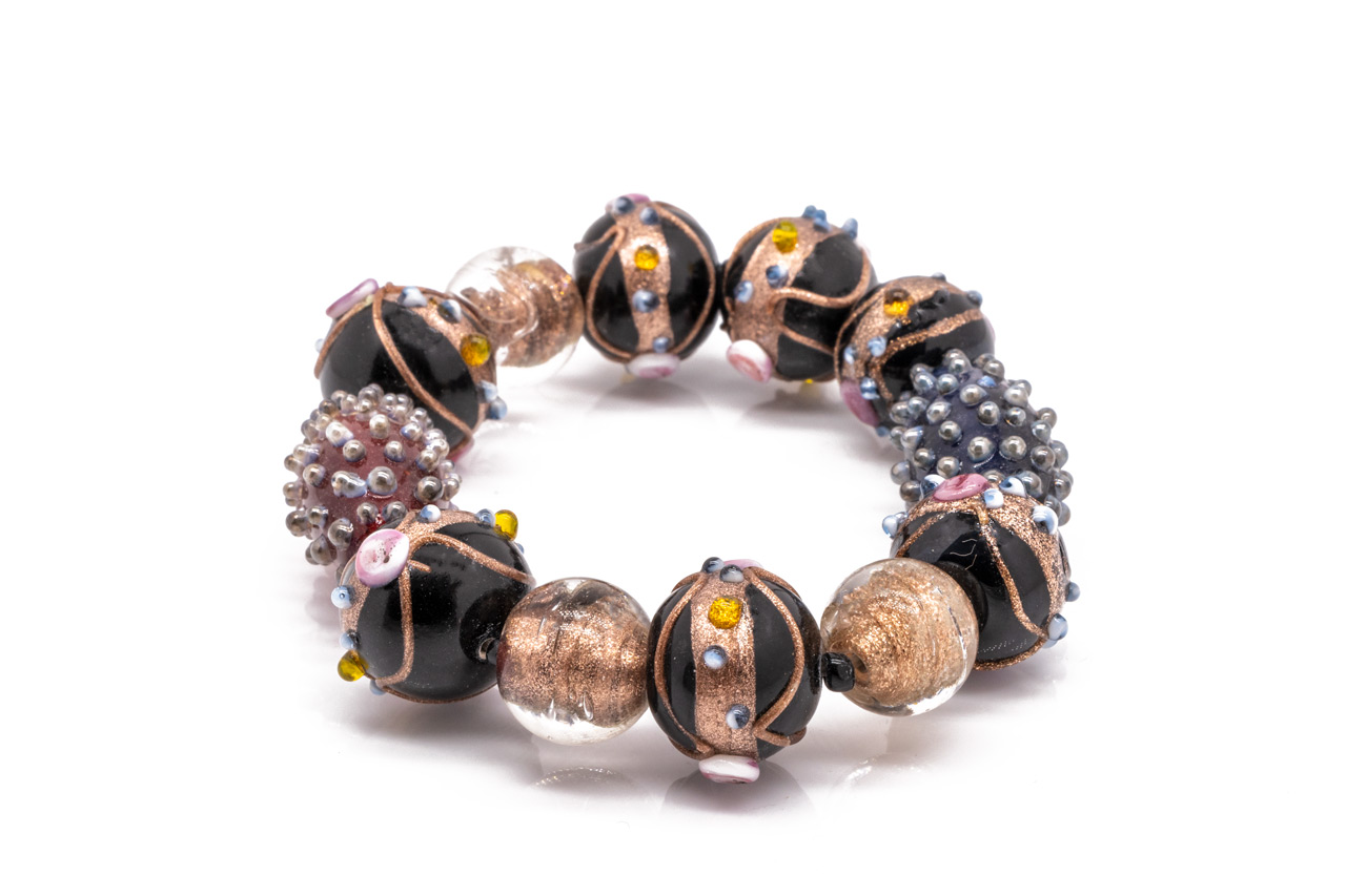 Lampwork glassbead bracelet