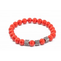 Red Coral bead Bracelet
