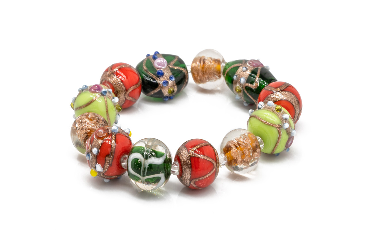 Multicolor bead bracelet