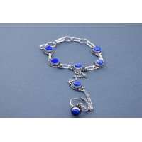 Glass Stone Embellished Ring Bracelet 