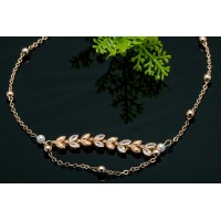 Golden plated Leaf pattern bracelets