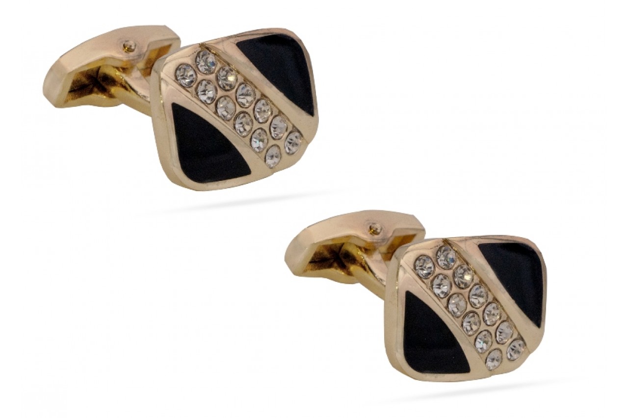 Golden base cufflinks