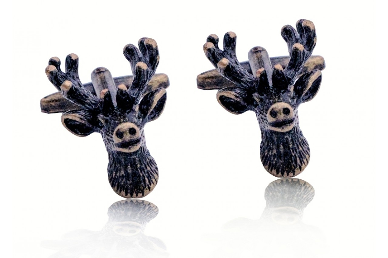 Deer shape cufflinks