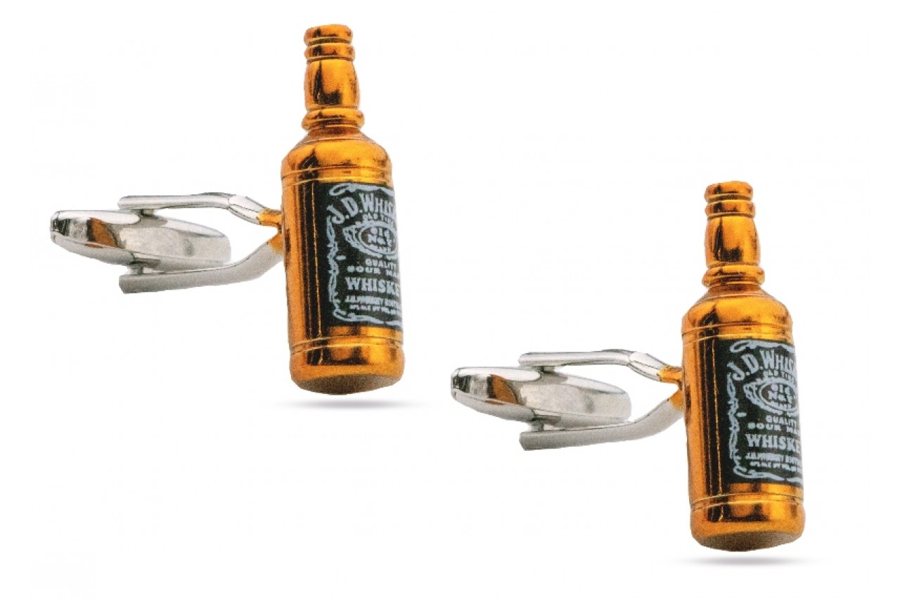 J.D wiskey bottles cufflinks