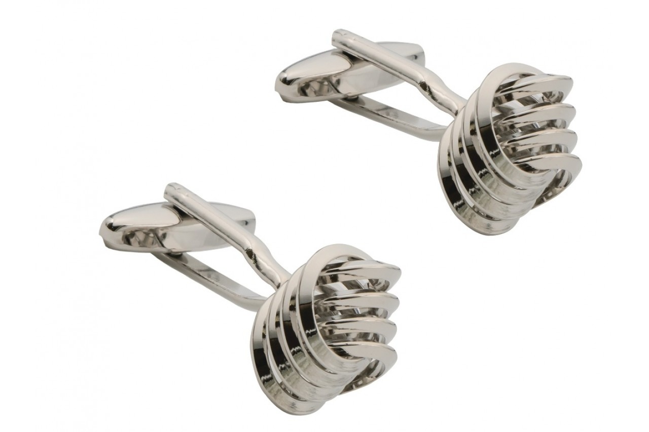 Ribbed Knot Cufflinks