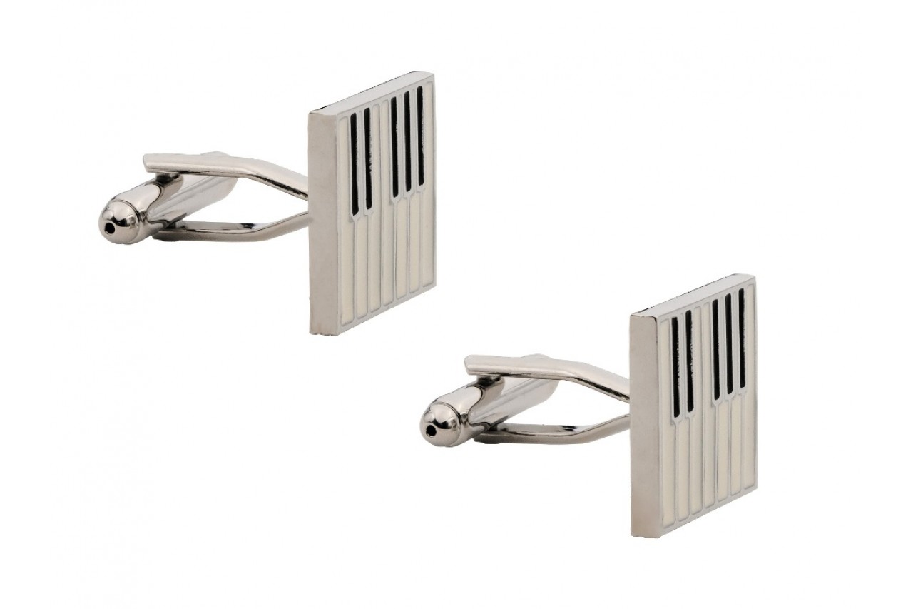 Piano keys cufflinks