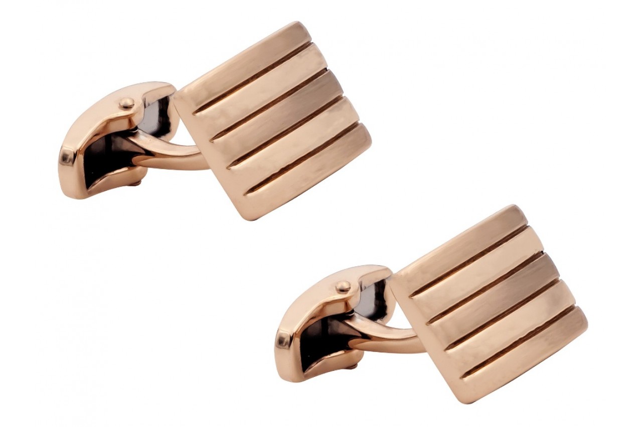 Dual shade Striped cufflinks