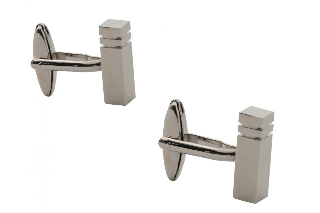 Rectangle Block Bar Cufflinks