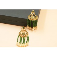 pretty beaded tassel earring
