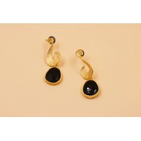 earring with matte finish