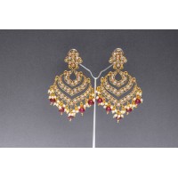 Stunning kundan layer drop